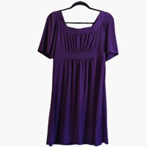 Purple Knee-Length Dress